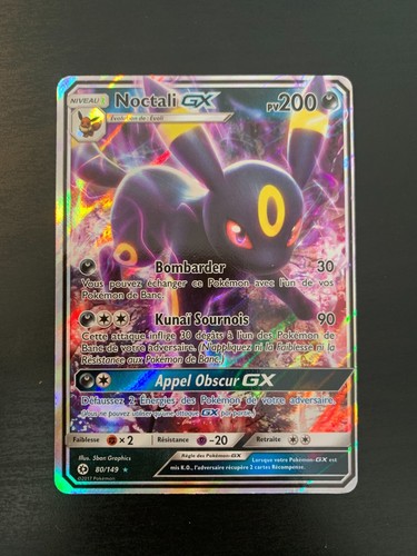 Carte pokémon noctali gx - :,