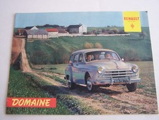 BEAU CATALOGUE RENAULT DOMAINE DES ANNEES 50 - 60 EN COULEUR . BON ETAT . 