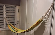 Véritable Hamac Brésilien en toile de coton .