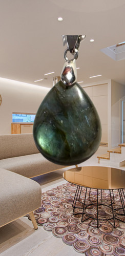 Pendentif goutte - pendentif, en