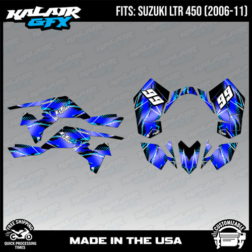 Graphics kit for suzuki atv - graphics,