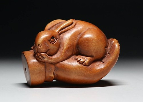 Ancien lapin japonais netsuke - ancien,