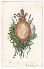 Portrait médaillon Pape Pie