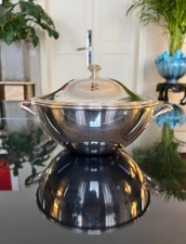 Légumier En Métal Argenté - Vintage - Service de Table - Vaisselle Ancienne