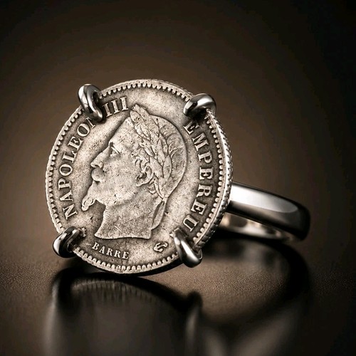 Bague sertie avec pièce - , de