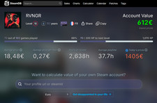 Compte Steam FR , ~100 jeux de tout types, 11 ans, +600€ Valeurs