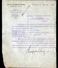 VALENTIGNEY (25) CYCLES "Fils de PEUGEOT Freres" Tarifs PIECES pour VELO en 1907