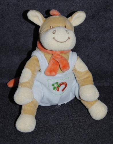 Peluche doudou ane zèbre - doudou,