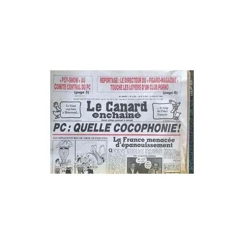 Canard enchaine 3323 - enchaine, (le)