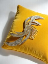 Barette cheveux vintage strass et fantaisie - Accessoire rétro pour coiffure