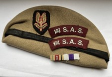 Insigne Béret Parachutiste 1st SAS Anglais British GB Commando 8th Army - WW2