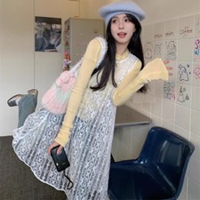 Femme Fille Pur Creux Robe