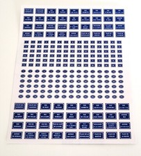 AUTOCOLLANTS PLAQUES DE NOMS DE RUE ET NUMÉROS HO 1/87 Signal SAI JOUEF MKD.