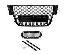 Calandre Grille Nid Abeille Noir Brillant Sans Sigle Pour Audi A5 8T B8 07-11