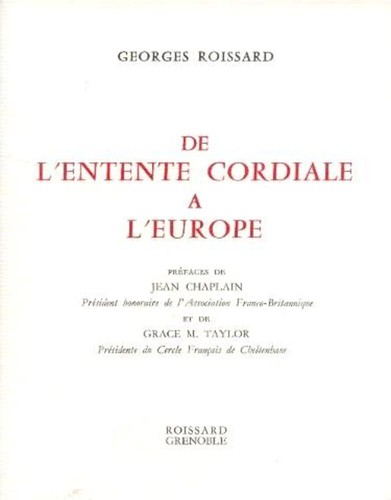 Entente cordiale à - de,