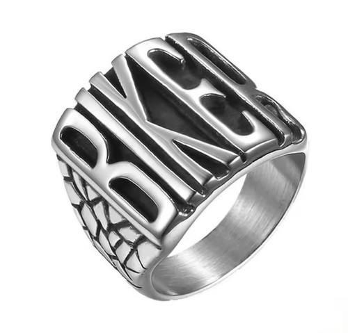 Bague homme biker acier - biker,