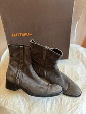 BUTTERO bottines en daim grises   pointure  38