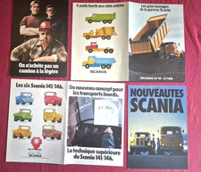N°21870  / SCANIA  : lot ;  4 catalogues / 1 dépliant / 7 documents techniques
