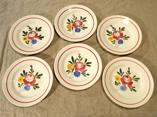 Assiettes plates faïence - assiettes,