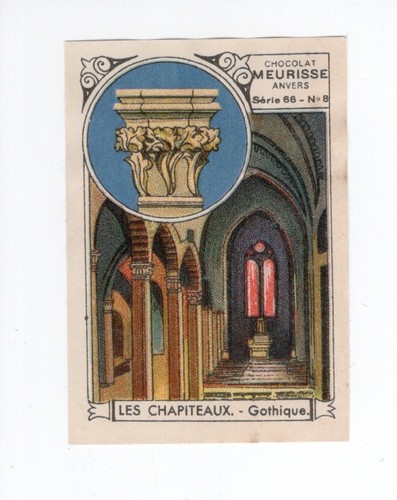 Chromo les chapiteaux - chapiteaux, gothique