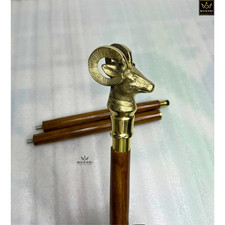 Marche Canne Antique Handmade Bâton Vintage Victorien Cadeau pour Papa À Taillé