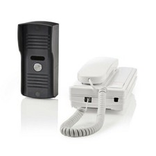 Interphone Câblé Avec Debloquer Et Unité de plein Air IP44 - 2 Fils - 220 Volt