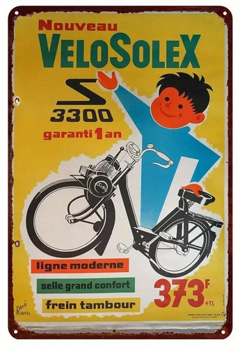 Plaque murale métal velo - murale,