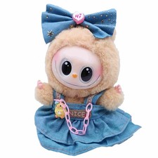NEWS BB ANGELL PORTE CLES Peluche Labubu avec sa tenue robe bleu nice