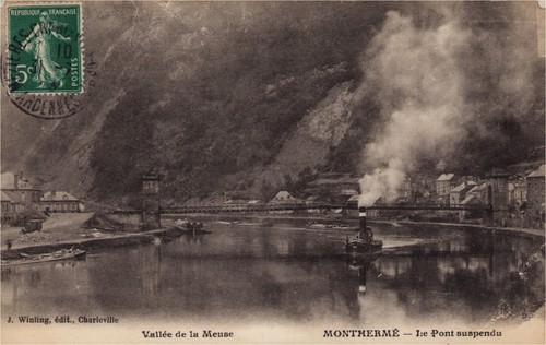 Cpa monthermé vallée - 08,