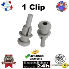 1 Clip Fixation Plage Arrière PEUGEOT 106 205 206 207 208 306 308 gris