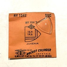 Verre montre SUC RY 154T - JUVENIA - 15,9x14,6 [NOS] (Watch crystal)