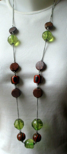 Grand collier sautoir chaine