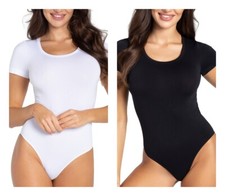 Body femme à manches courtes et décolleté semi-circulaire - Gatta