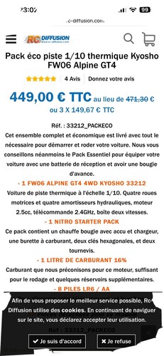 Voiture thermique 10 - voiture, 1/10
