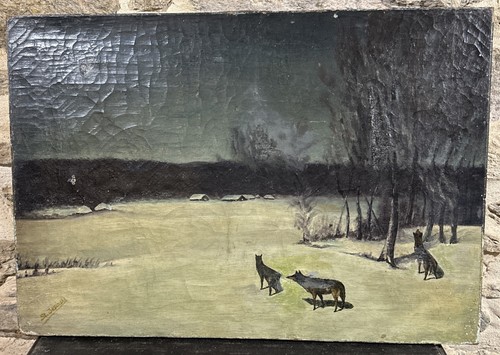 Huile sur toile signée - ,