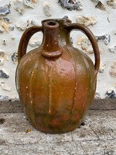 XIXE ANCIENNE GRANDE CRUCHE HUILE NOIX AUVERGNE PERIGORD BUIRE DOURNE POTERIE