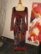 COLLECTOR VINTAGE ROBE LONGUE MAXI DRESS COLLECTION SAVE THE QUEEN M 38 UK M 10