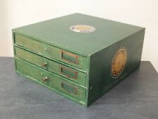 + Casier de mercerie WL Wallaert, boite à couture remplie (fil à broder) +