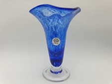 Superbe Vase tulipier bleu