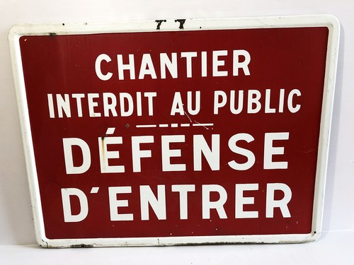 Grande ancienne plaque - grande,