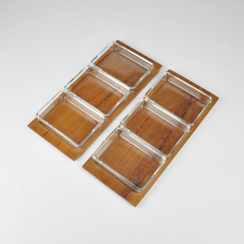 Plateaux service verre - verre,