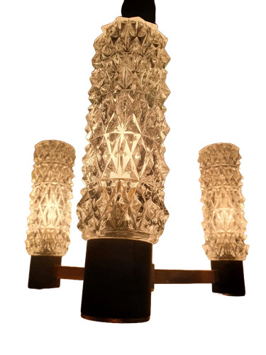 Lustre doré noire design