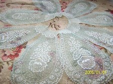 Ancien tulle bleu - , pour