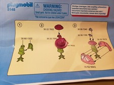 chapeau pour salon de beauté de princesse playmobil 5148