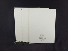 Lot x3 porte menus carte restaurant vide PERRIER JOUET champagne vin étoile
