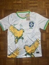MAILLOT Football BRESIL jaune oiseaux concept
