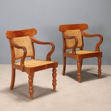 Fauteuils Anciens Teck Paille