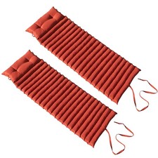 red deco lot de 2 matelas bain de soleil 180cm terracotta 2x sormiou terracotta 