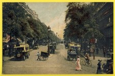 75 - Belle Carte Postale Ancienne de PARIS Boulevard MONTMARTRE Charette à Bras