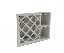 Poupées Maison Vin Blanc Rack & Verre Support Cuisine Barre Salle à Manger